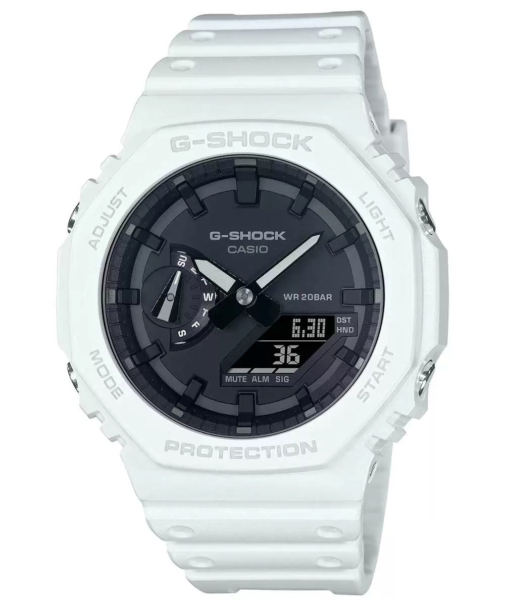 Casio G-shock White Carbon Core Guard Men's Watch GA-2100-7ADR - G1158