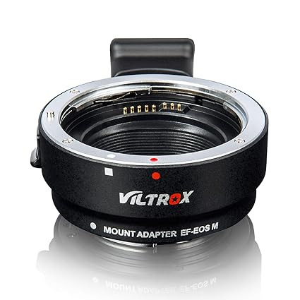 Used Viltrox EF-EOS M Electronic AF Auto Focus Lens Mount Adapter for Canon