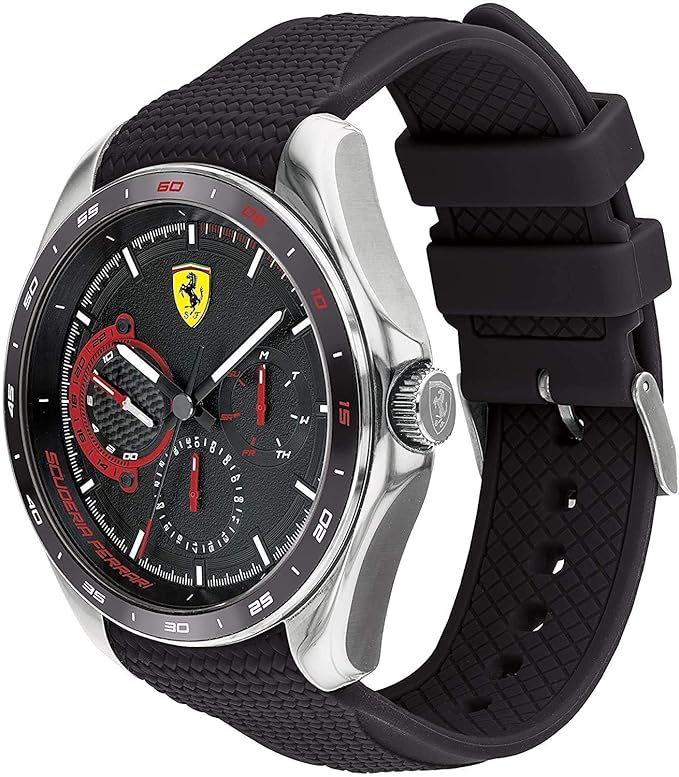 Open Box, Unused Scuderia Ferrari Speedracer Analog Black Dial Men's Watch 0830683