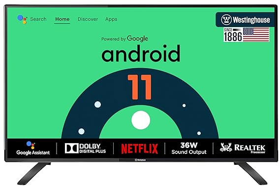 Open Box Unused Westinghouse 106 cm (43 inches) W2 Series Full HD Certified Android LED TV WH43FX71 Black