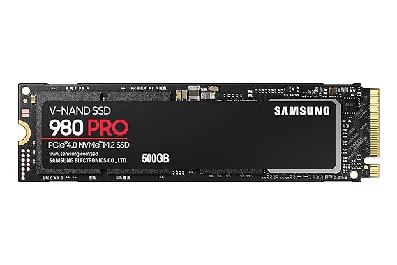 Open Box Unused Samsung 980 PRO 500GB Up to 6,900 MB/s PCIe 4.0 NVMe M.2 (2280) Internal Solid State Drive (SSD) MZ-V8P500