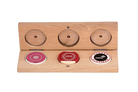 सिंको कलेक्टर संस्करण एशवुड लकड़ी के बक्से के साथ 3 स्ट्राइकर का सेट