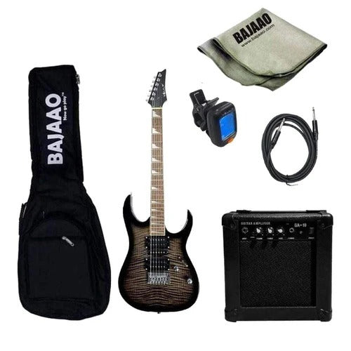 Vault RG1 Soloist Premium Electric Guitar with Gigbag, Amplifier Tuner Cable Polishing Cloth & Ebook