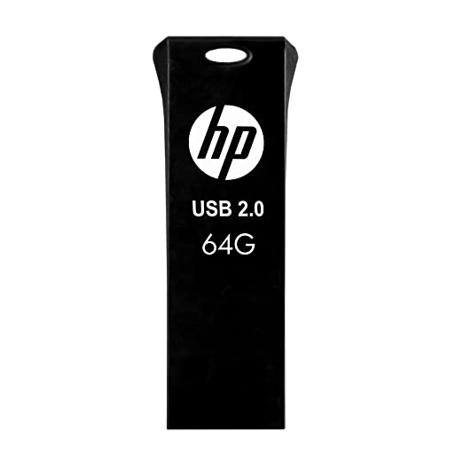 Open Box, Unused HP v207w 64GB USB 2.0 Pen Drive Black Pack of 3
