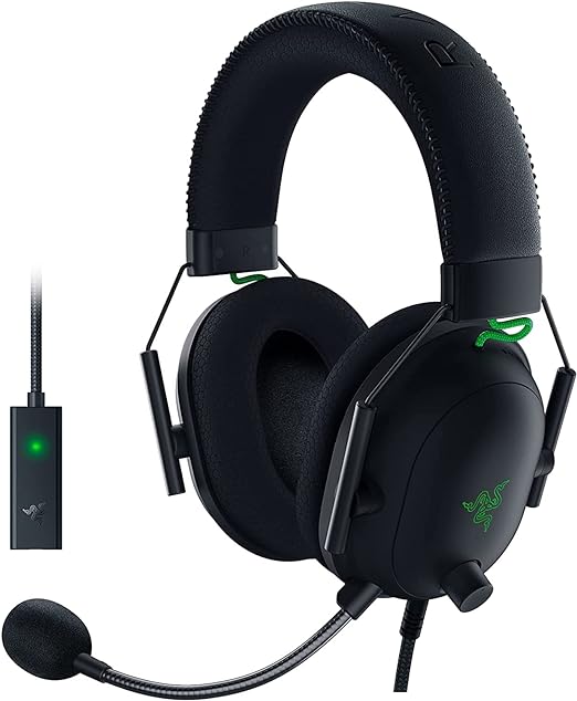 Open Box, Unused Razer BlackShark V2 Wired Gaming Headset + USB Sound Card Black RZ04-03230100-R3M1