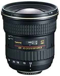 Used Tokina AF 12-24mm F/4 at-X 124 Pro DX II Zoom Lens for Nikon DSLR Camera