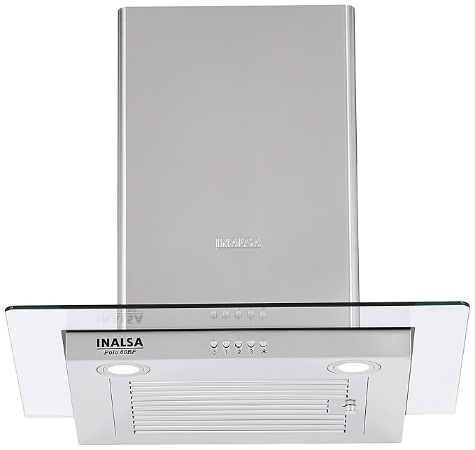 Open Box, Unused Inalsa Polo 60BF Wall Mounted Grey 1100 CMH Chimney