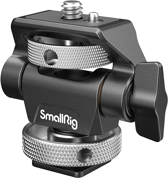 SmallRig Swivel and Tilt Adjustable Monitor Support with Cold Shoe 2905B