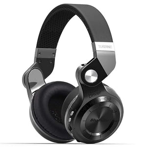 Open Box Unused Bluedio T2 Plus Turbine Bluetooth Wireless Over Ear Headphones With Mic Black