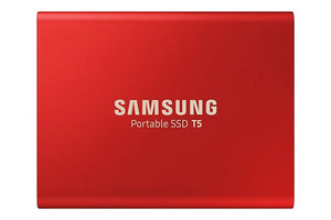 Open Box Unused Samsung T5 500GB Up to 540MB/s USB 3.1 Gen 2 10Gbps, Type-C External Solid State Drive (Portable SSD) Metallic Red MU-PA500R