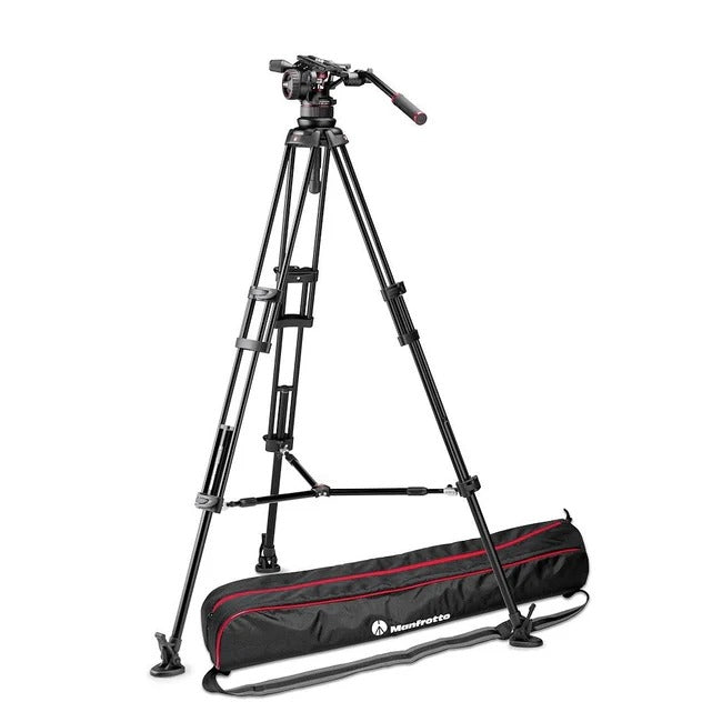 Manfrotto MVKN12TWINM Nitrotech N12 Video Head W/ Twin Leg Tripod Middle Spreader