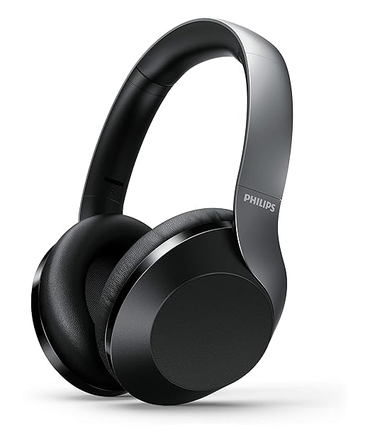 Open Box Unused Philips Audio Performance PH805BK Wireless Over the Ear Headphone with Mic Black