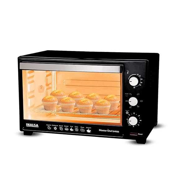 Open Box, Unused Inalsa Oven Masterchef 24RSS OTG 24 Liters 1600 watts with Motorised Rotisserie & Temperature Selection