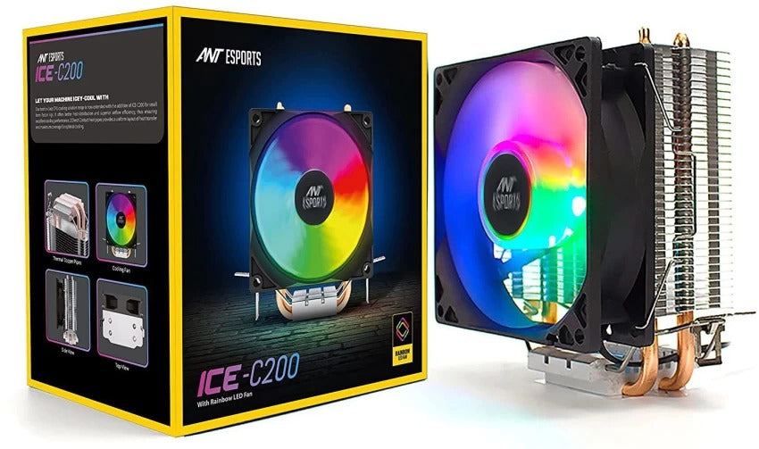 Open Box Unused Ant Esports ICE-C200 Cooler Black