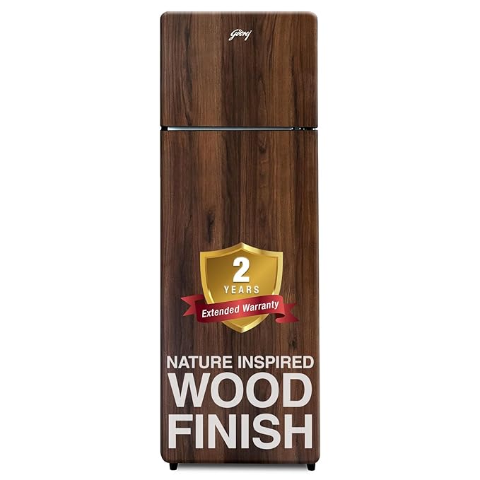 Open Box, Unused Godrej 272 L 2 Star Wood Finish, 30 Days Farm Freshness, Frost Free Inverter Double Door Refrigerator 2024 Model, RT Eonvogue 310B RI WT WD, Walnut Wood