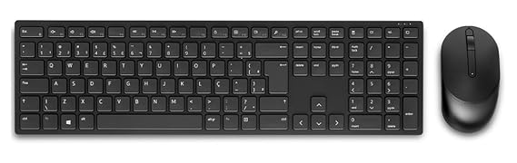 Open Box Unused Dell KM5221W Wireless Combo - RF 2.4GHz Wireless Keyboard with 12 Programmable Keys and 3 Button Optical Mouse