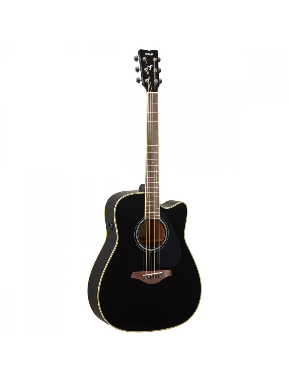 Yamaha FGC-TA Black Trans Acoustic Guitar