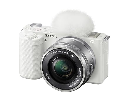 Used Sony Alpha ZV-E10 - APS-C Interchangeable Lens Mirrorless Vlog Camera Kit White