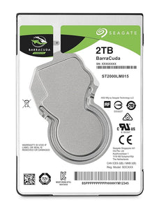 Open Box Unused Seagate Barracuda 2.5 Inches (6.3 cm) SATA 6 Gb/s 5400 RPM 128MB Cache 2TB Internal Hard Drive HDD for PC Laptop ST2000LM015