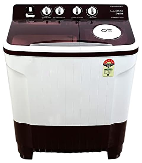 Open Box, Unused Havells-Lloyd 8.0 Kg Semi Automatic Top Load Washing Machine GLWMS80IDMDE, Dark Maroon Active Soak