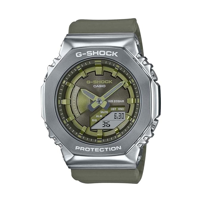 Casio G-Shock for Women Analog-Digital Green Dial Women's Watch G1163 GM-S2100-3ADR