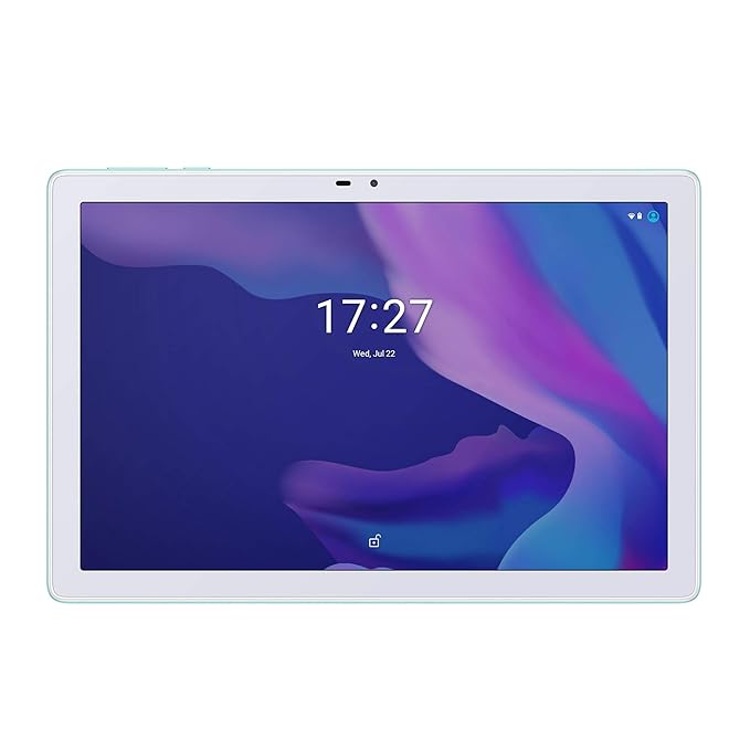 Open Box Unused Alcatel TKEE MAX Tablet with Google Voice Assistant 25.65 cm 10.1inch, 2GB+32GB, Wi-Fi only, Android 10, Type C Charging Mint Green