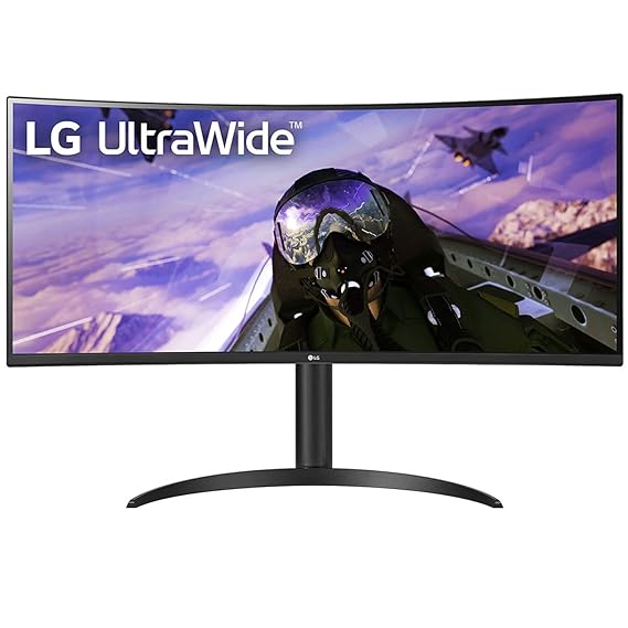 Used LG 34Inch 34WP65C Ultra Wide Curved 2K Gaming Monitor Black