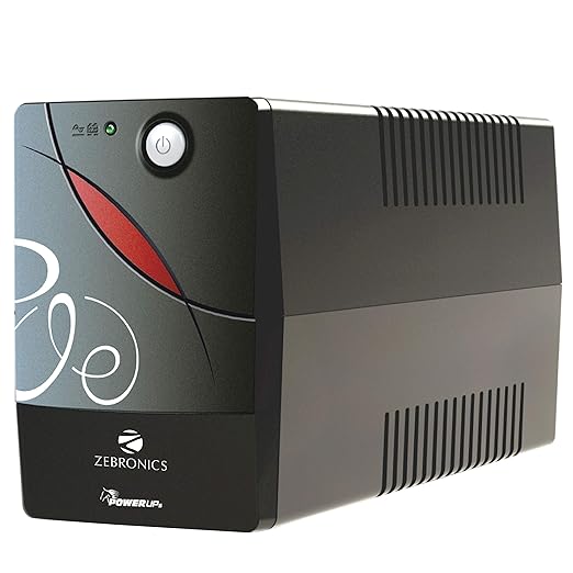 Open Box Unused Zebronics Zeb-U725 600VA UPS for Desktop/PC/Computers (not for Routers) with Automatic Voltage Regulation Black