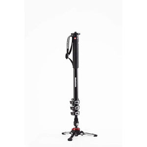 Manfrotto Xpro 4 Section Aluminum Video Monopod, Black MVMXPROA4US