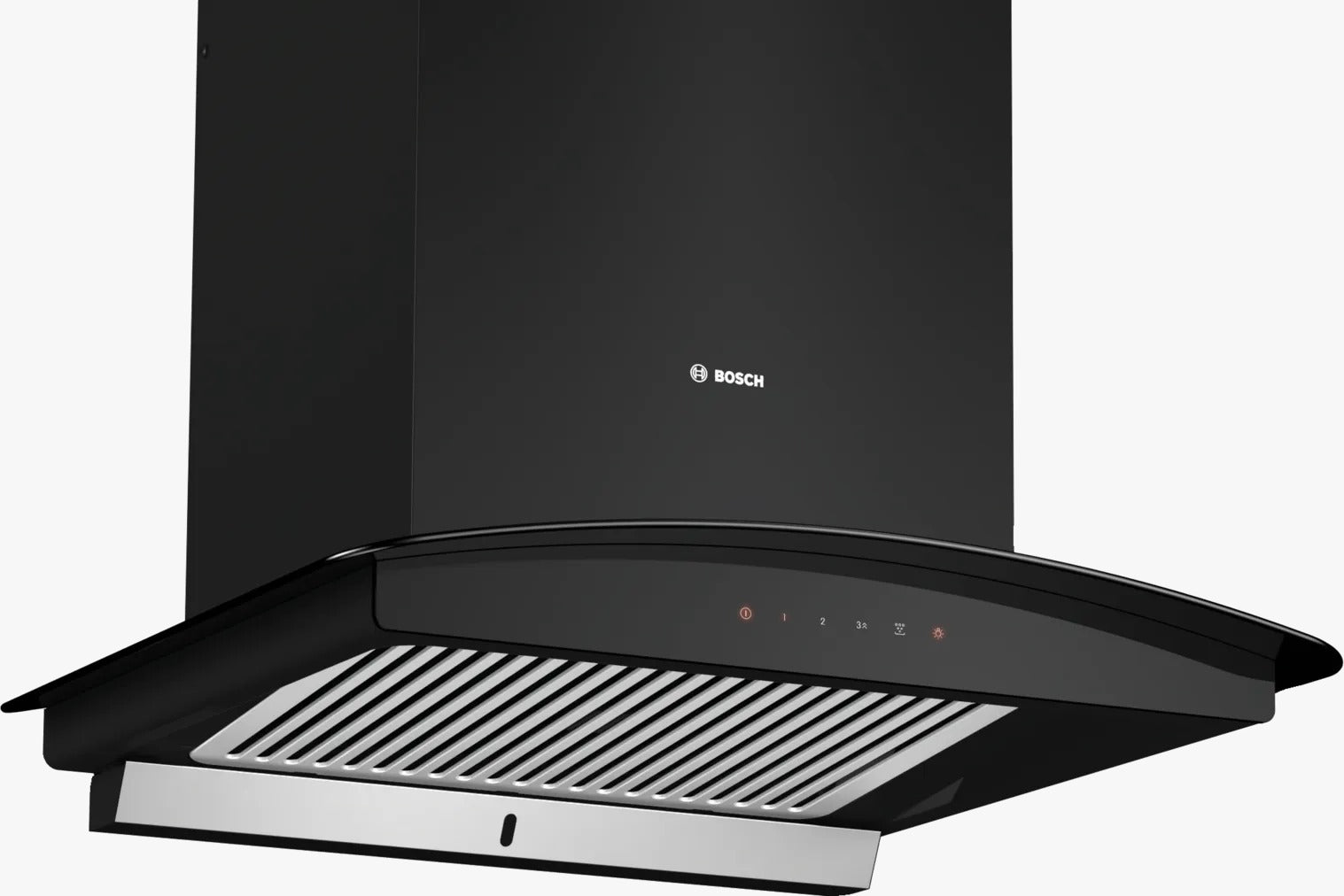 Bosch Series 4 Wall-mounted Cooker Hood 60 Cm Flat Black DWHA68G60I