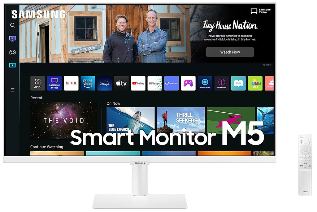 Open Box Unused Samsung M5 Ls27Bm501Ewxxl,27Inch (68.58 Cm) Fhd 1080P Smart Monitor Led, 1920 x 1080 Pixels 4Ms Response Time, 1 Billion Color