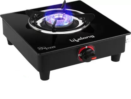 Open Box,Unused Lifelong LLGS902 Automatic Ignition 1 Burner Gas Stove for LPG use only (Black) Glass Automatic Gas Stove