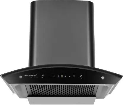 Open Box, Unused Eurodomo Hood Indigo PRO HC SC FL BK 60 Auto Clean Wall Mounted Chimney