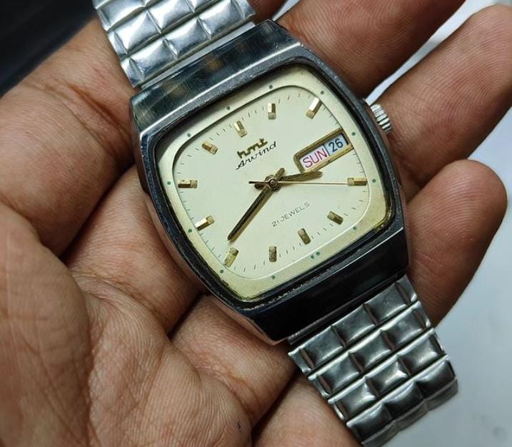 Vintage HMT Arvind 21 Jewels Watch Code 2.M10