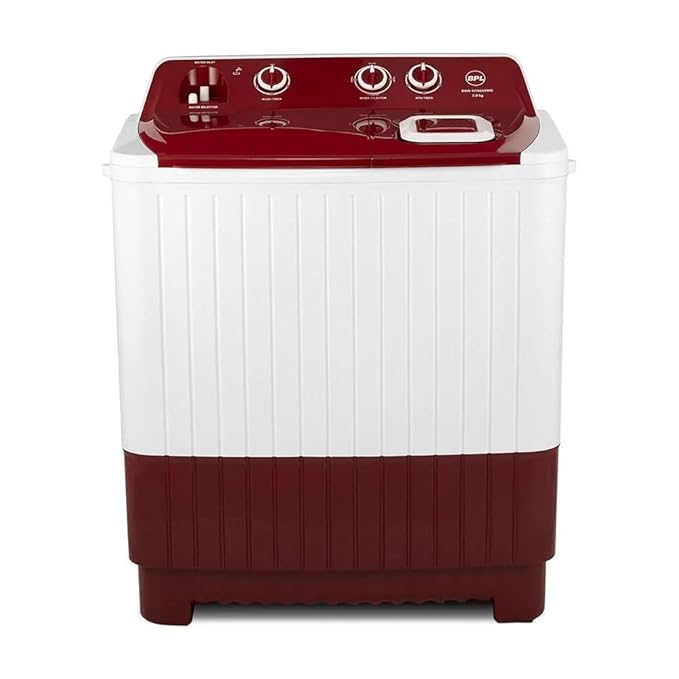 Open Box, Unused BPL 7 kg Semi Automatic Top Load Washing Machine Maroon BWS-N70EASMD