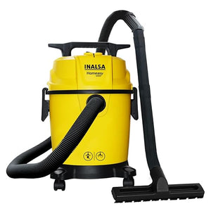 Open Box Unused Inalsa Homeasy WD10 Wet & Dry Vacuum Cleaner with Anti-Bacterial Cleaning Yellow