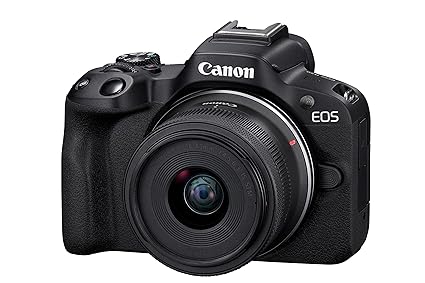 Used Canon EOS R50 RF-S18-45mm f/4.5-6.3 is STM Mirrorless Camera Black