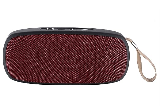 Open Box Unused Live Tech Bliss Wireless Bluetooth Speaker 1800mAh 3w 2 with USB AUX TF Card Support Red Pack of 2