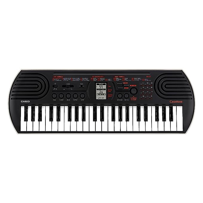 Casio Casiotone Mini Keyboard SA-81 with Piano Tones Black