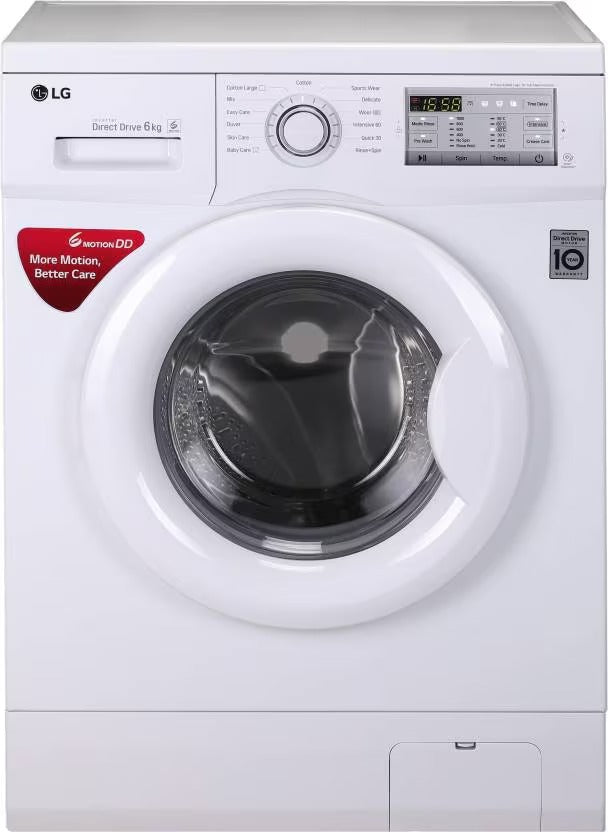 Open Box, Unused LG 6 kg Inverter Fully Automatic Front Load Washing Machine with In-built Heater White FH0FANDNL02