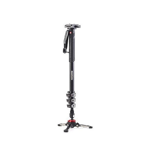 Manfrotto XPRO 4 Section Video Monopod Sliding Plate & Fluidtech Base, MVMXPROA4577