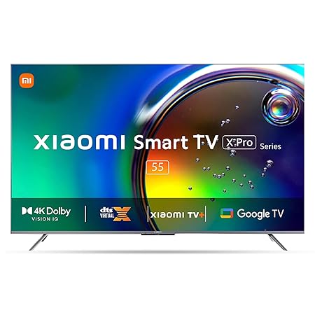 Open Box Unused Xiaomi 138 cm (55 inches) X Pro 4K Dolby Vision IQ Series Smart Google TV L55M8-5XIN Black