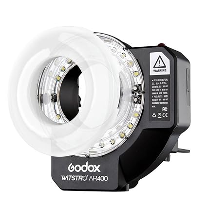 Open Box, Unused Godox Witstro AR400 400W Li-ion Battery Ring Flash Speedlite + LED Video Light