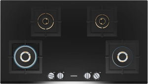 Siemens iQ500 Gas Hob 90 cm Tempered Glass Black EP9B6FG20I