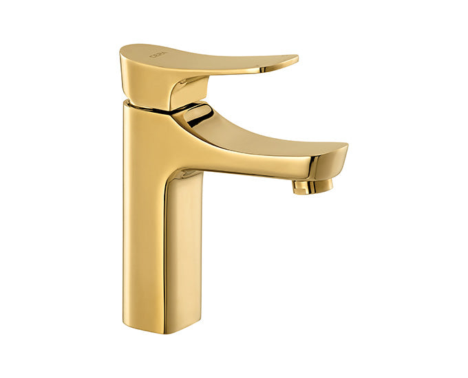 Cera Perla Single Lever Table Mount Basin Mixer Antique Brass F1012451BA