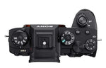 गैलरी व्यूवर में इमेज लोड करें, प्रयुक्त Sony ILCE-9M2 फ़ुल-फ़्रेम 24.2MP मिररलेस इंटरचेंजेबल लेंस कैमरा बॉडी केवल काला
