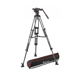 Manfrotto MVKN8TWINMC Nitrotech N8 Video Head W/cf Twin Leg Tripod Ms 100/75mm