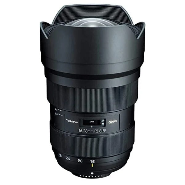 Nikon फुल फ्रेम डीएसएलआर कैमरा के लिए प्रयुक्त टोकिना ओपेरा 16-28mm F/2.8 AF लेंस, काला