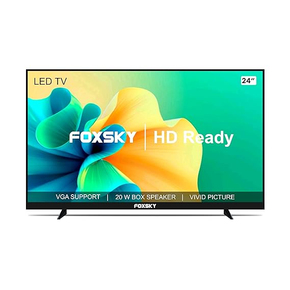 Open Box Unused Foxsky 80 cm 32 inches HD Ready Smart LED TV 32FSELS-PRO Black