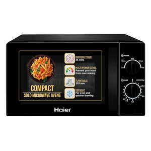 Open Box, Unused Haier 20L Solo Microwave Oven HIL2001MWPH, Black